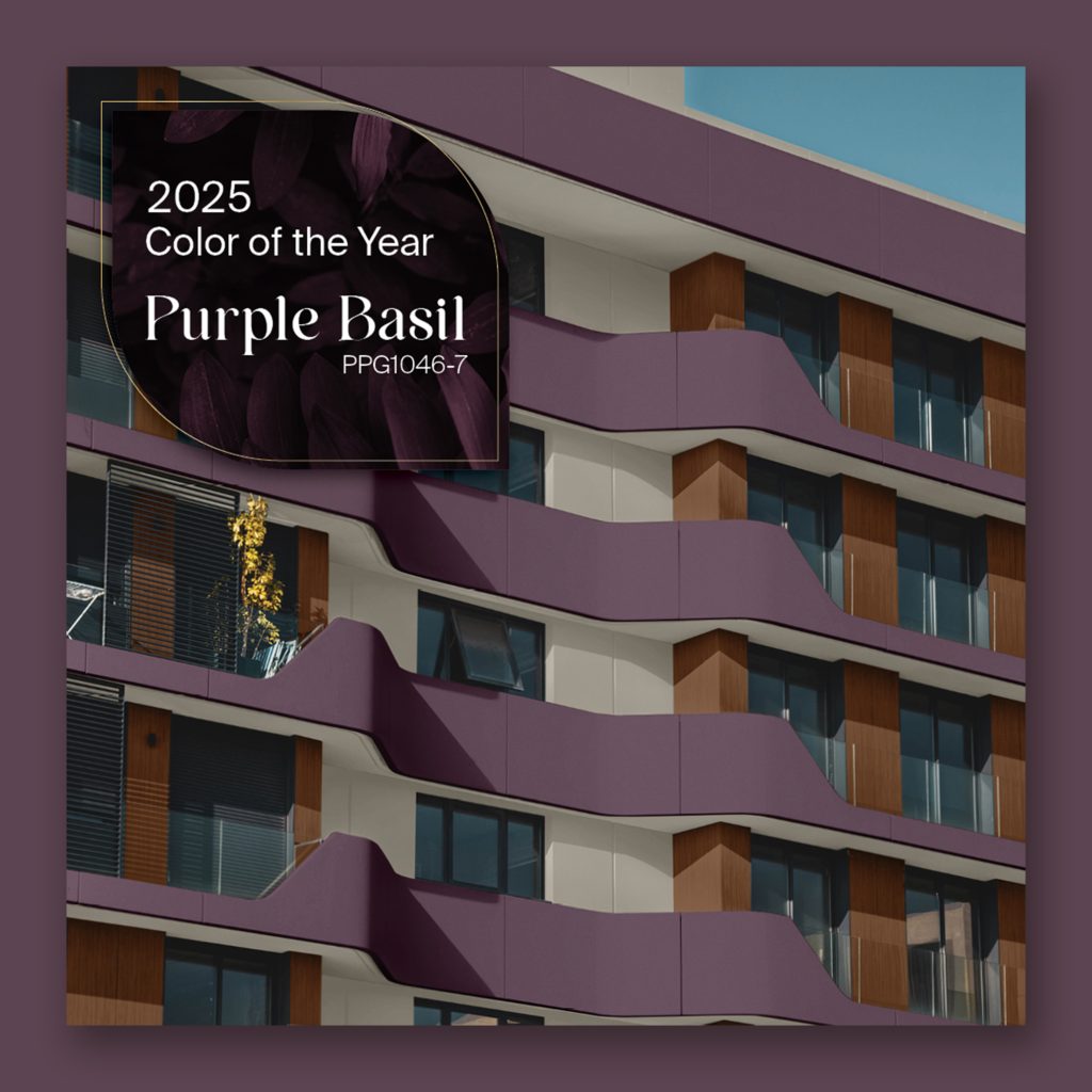 GLIDDEN Paint by PPG 2025 Color of the Year: Purple Basil PPG1046-7