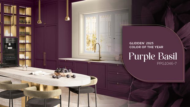 GLIDDEN Paint by PPG 2025 Color of the Year: Purple Basil