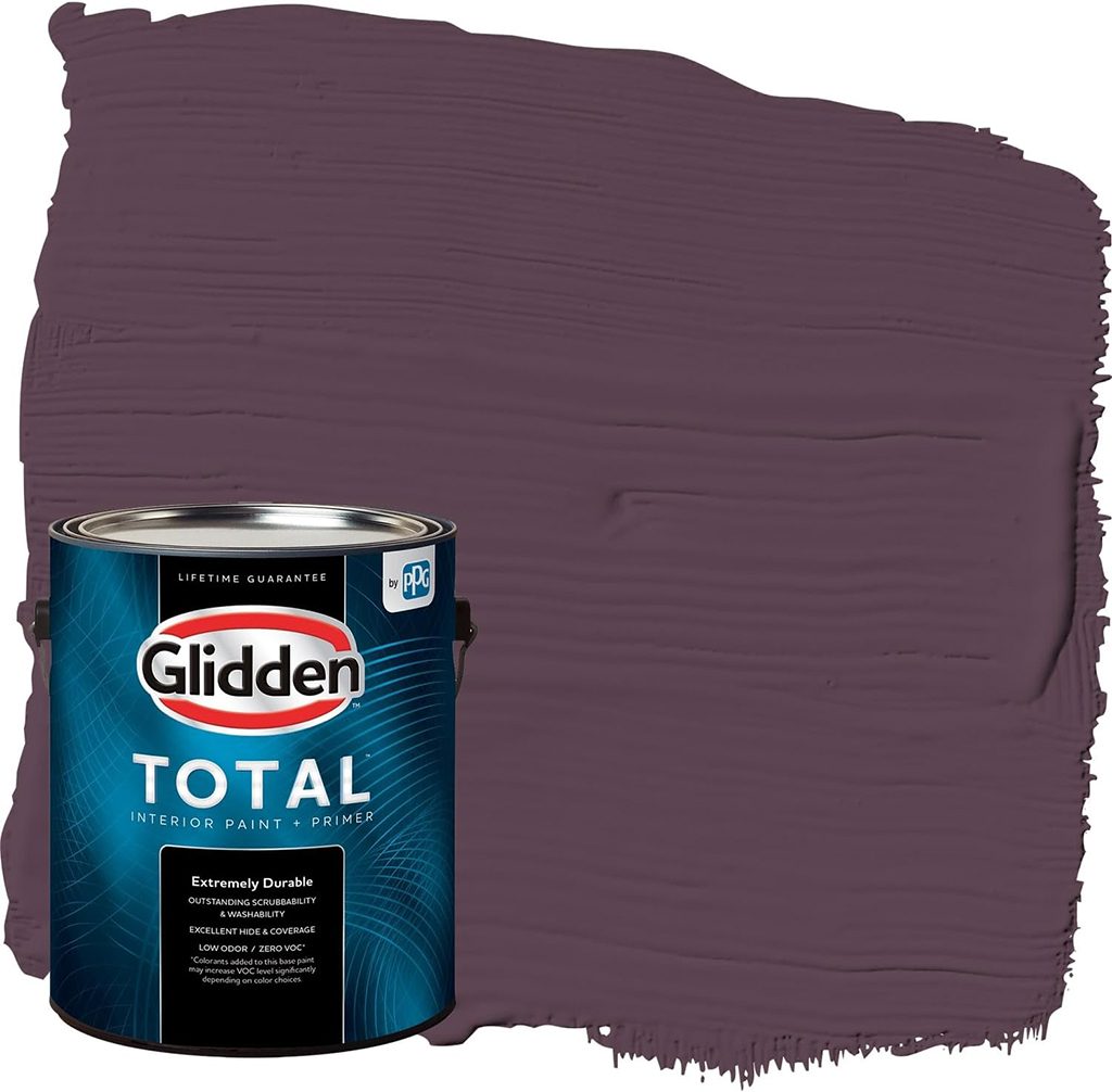 Glidden Total Interior Wall Paint & Primer All-in-One, Purple Basil